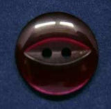 B4095 16mm Deep Plum 2 Hole Polyester Fish Eye Button - Ribbonmoon