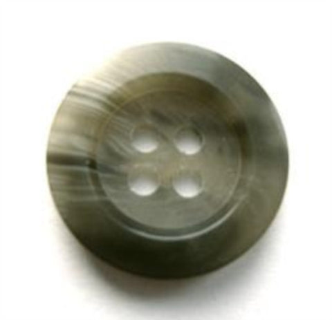 B17512 19mm Mid and Light Greys Bone Sheen 4 Hole Button - Ribbonmoon