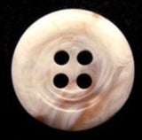 B6443 20mm Naturals and Brown High Gloss 4 Hole Button - Ribbonmoon