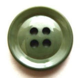 B7393 18mm Pale Linden Green High Gloss 4 Hole Button - Ribbonmoon