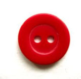 B6991 14mm Pale Red High Gloss 2 Hole Button - Ribbonmoon