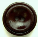 B6304 22mm Dark Chocolate Brown Chunky Gloss 2 Hole Button