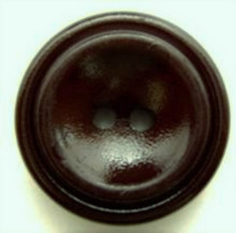 B6304 22mm Dark Chocolate Brown Chunky Gloss 2 Hole Button