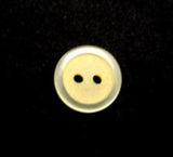 B13269 14mm Pale Lemon Iced Matt Centre 2 Hole Button - Ribbonmoon