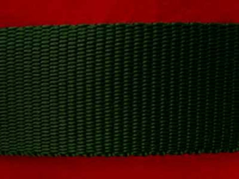 WEB36 38mm Bottle Green Polypropylene Webbing - Ribbonmoon