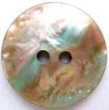 B1948 25mm Shimmery Nacre Shell Effect Iridescent 2 Hole Button - Ribbonmoon