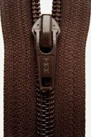 Z2988 YKK 69cm Dark Brown Nylon No.5 Open End Zip - Ribbonmoon