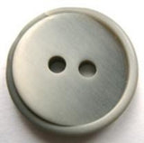 B17609 23mm Pale and Mid Grey Soft Sheen 2 Hole Button - Ribbonmoon