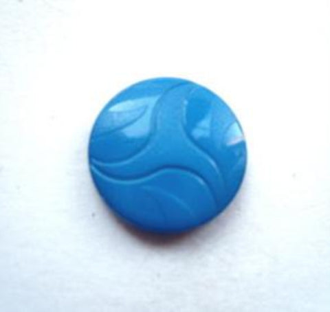 B8776 14mm Royal Blue Textured Matt and Gloss Shank Button - Ribbonmoon