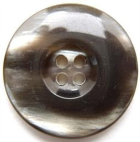 B9922 22mm Grey and Black Ice Effect 4 Hole Button - Ribbonmoon