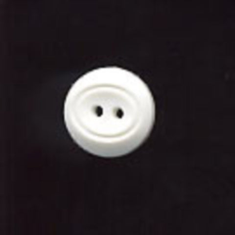 B6277 18mm White 2 Hole Button - Ribbonmoon