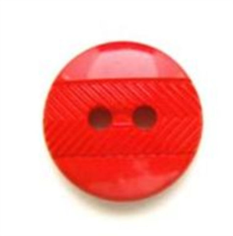 B5785 14mm Flame Red Textured and Gloss 2 Hole Button - Ribbonmoon