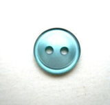 B10283 11mm Malibu Blue Polyester Shirt Type 2 Hole Button - Ribbonmoon