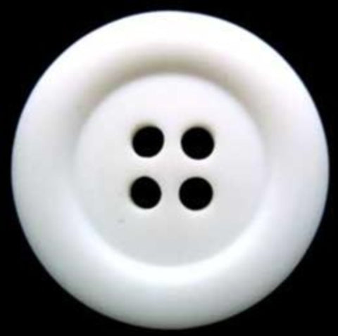 B2114 23mm Bridal White Matt 4 Hole Button - Ribbonmoon