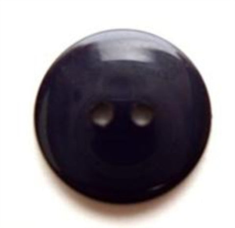 B5589 16mm Deep Navy High Gloss 2 Hole Button - Ribbonmoon