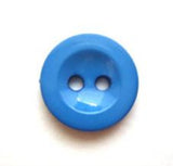 B8324 14mm Pale Royal Blue Gloss 2 Hole Button - Ribbonmoon