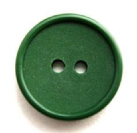 B9045 19mm Bottle Green Matt Centre 2 Hole Button - Ribbonmoon