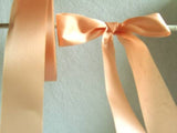 R5282 34mm Apricot Budget Single Face Acetate Satin Ribbon - Ribbonmoon