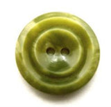 B13340 19mm Tonal Moss Greens Gloss 2 Hole Button - Ribbonmoon