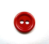 B16335 13mm Russet Red High Gloss 2 Hole Button - Ribbonmoon