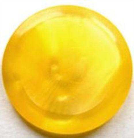 B6106 23mm Tonal Deep Yellow Pearlised Polyester Shank Button - Ribbonmoon