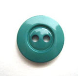 B9211 16mm Dark Jade Green High Gloss 2 Hole Button - Ribbonmoon