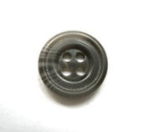 B16505 15mm Dark and Mid Grey Soft Sheen 4 Hole Button - Ribbonmoon