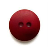 B6966 15mm Tonal Scarlet Berry Bone Sheen 2 Hole Button - Ribbonmoon