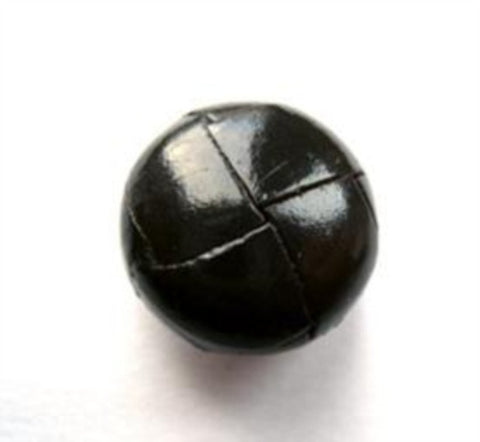 B5908 18mm Dark Brown Real Leather Football Shank Button - Ribbonmoon