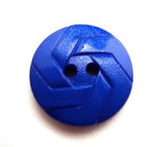 B11946 18mm Royal Blue Matt  and Gloss 2 Hole Button - Ribbonmoon