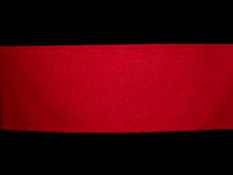 R6577 25mm Pale Scarlet Berry Thick Double Face Satin Ribbon - Ribbonmoon