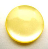 B14227 20mm Yellow Pearlised Polyester Shank Button - Ribbonmoon