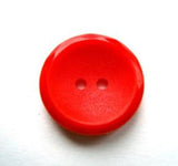 B17741 18mm Deep Flame Orange Matt Centre 2 Hole Button - Ribbonmoon