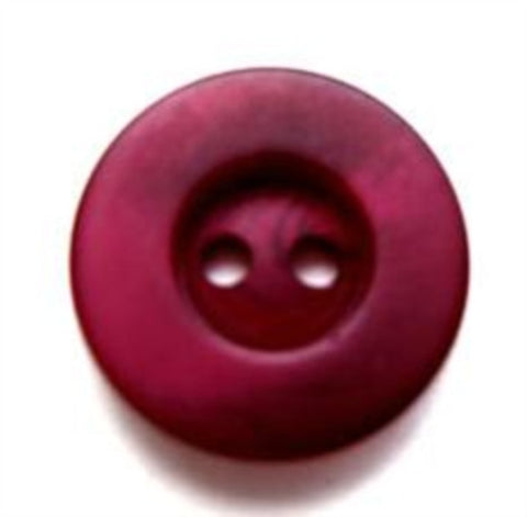 B7685 17mm Tonal Deep Magenta Bone Sheen 2 Hole Button - Ribbonmoon