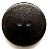 B6932 20mm Black Shimmery 2 Hole Button under a High Gloss Surface - Ribbonmoon