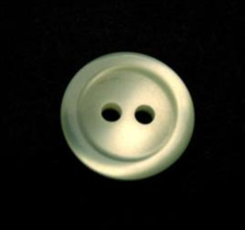 B10505 15mm Pastel Mint Green Polyester 2 Hole Button - Ribbonmoon