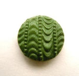 B14354 17mm Leaf Green Textured Shank Button - Ribbonmoon