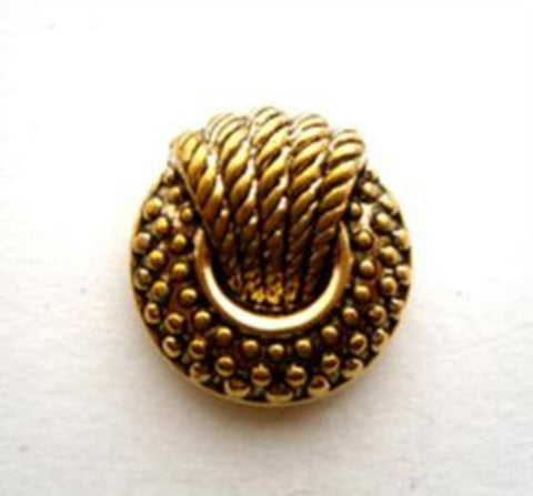 B9600 17mm Antique Gold Gilded Poly Shank Button - Ribbonmoon