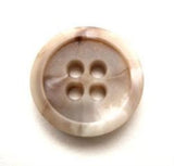 B10880 18mm Light Cream Aaran Matt Centre 4 Hole Button - Ribbonmoon