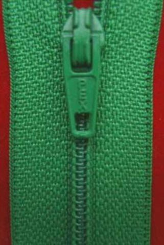 Z1319 36cm Shamrock Green Nylon No.3 Closed End Zip - Ribbonmoon