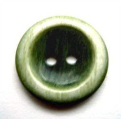 B11773 19mm Frosted Green 2 Hole Button - Ribbonmoon