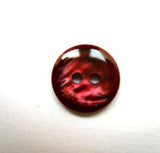 B16350 13mm Tonal Burgundy Shimmery 2 Hole Button - Ribbonmoon