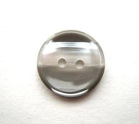 B12094 15mm Light Grey and Pearl Variegated Polyester 2 Hole Button - Ribbonmoon