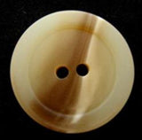 B6614 23mm Creamy Aaran Bone Sheen 2 Hole Button - Ribbonmoon