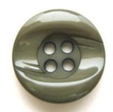 B5706 18mm Deep Dusky Misltletoe Green Gloss Chunky 4 Hole Button - Ribbonmoon