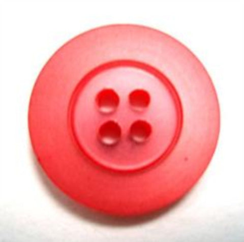 B15800 20mm Tonal Coral Ice Matt 4 Hole Button - Ribbonmoon