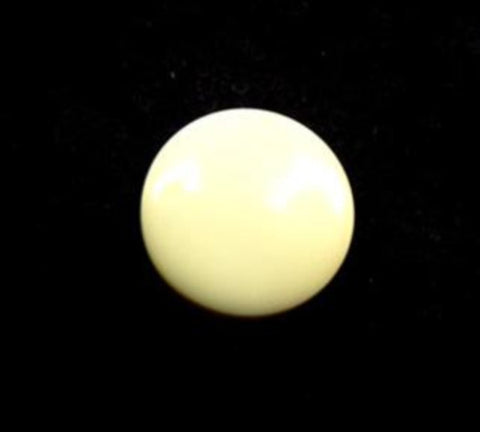 B9343 15mm Rich Cream Glossy Button, Hole Built into the Back - Ribbonmoon