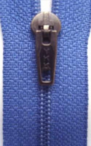 Z3391 YKK 20cm Deep Dusky Blue Nylon Pin Lock No.2 Closed End Zip