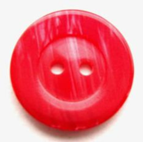 B12878 20mm Tonal Red and Pink Semi Pearlised 2 Hole Button - Ribbonmoon