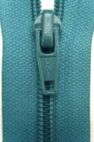 Z3296 61cm Misty Malibu Blue Nylon No.5 Open End Zip - Ribbonmoon